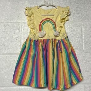 Rainbow girls toddler dress